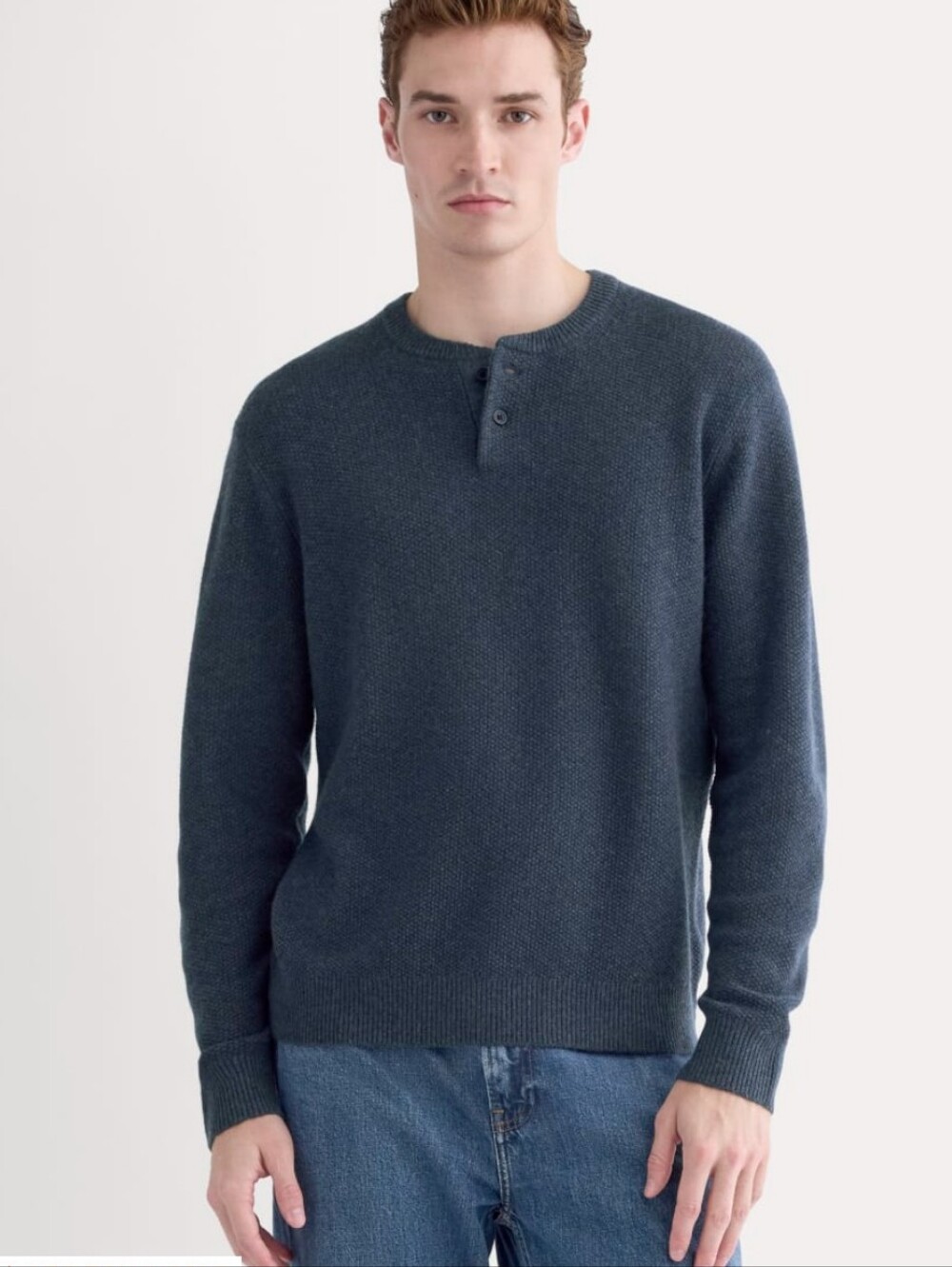 🆕EVERLANE The Henley in Wool Cashmere